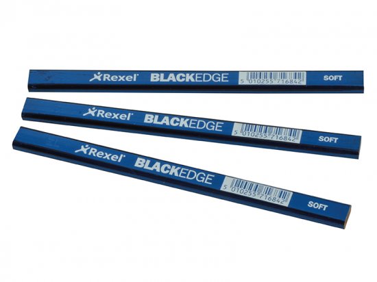 Blackedge Carpenter's Pencils - Blue / Soft (Card 12)