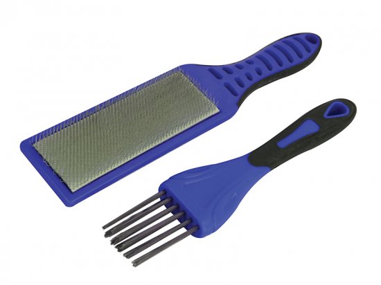 Faithfull 2 Piece File Card Brush Kit