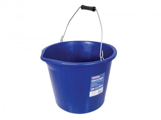 Faithfull Builder's Industrial Bucket 14 litre (3 Gallon) - Blue