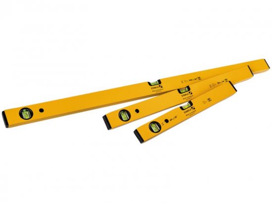 Stabila 70 Single Plumb Box Section Spirit Level Set 3 Piece