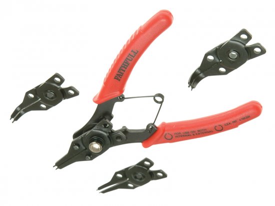 Faithfull Circlip Pliers Set 5 Piece