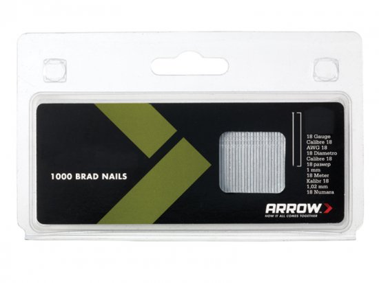 Arrow BN1832 Brad Nails 50mm 18g (Pack of 1000)