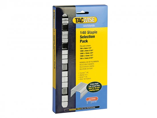 Tacwise 140 Heavy-Duty Staples (Type T50 G) Selection (Pack of 4400)