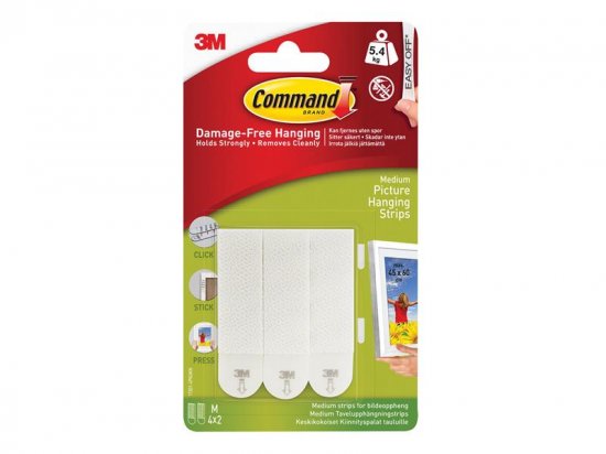 Command Picture Hanging Strips Medium (Pack of 4)