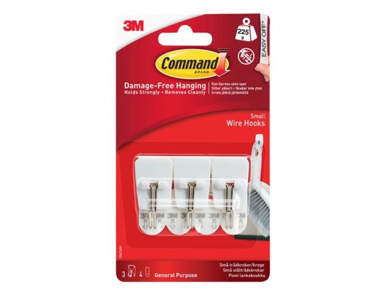 Command White Wire Hooks (Pack of 3)