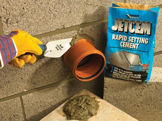 Everbuild Jetcem Rapid Set Cement 12kg (2 x 6kg Packs)