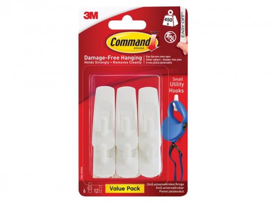 Command Small Utility Hooks Value (Pack of (Pack of 6)