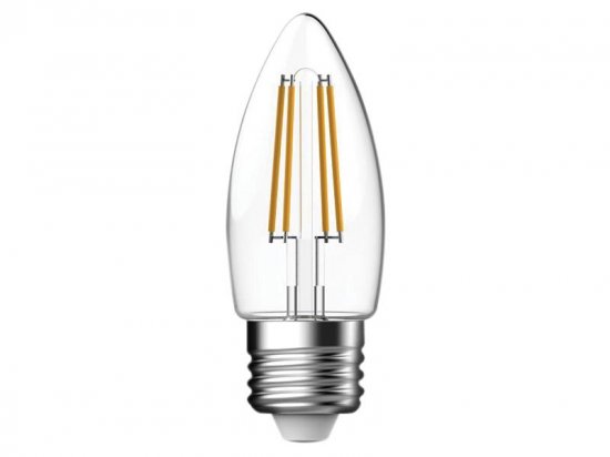 Energizer LED ES (E27) Candle Filament Non-Dimmable Bulb Warm White 470lm 4W