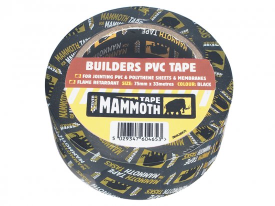 Everbuild Builder's PVC Tape 50mm x 33m Black