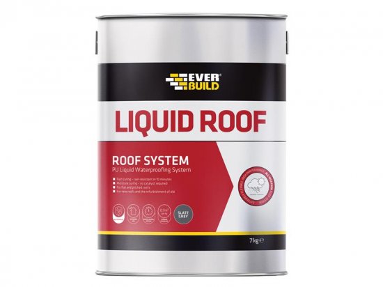 Everbuild Aquaseal Liquid Roof Slate Grey 7kg