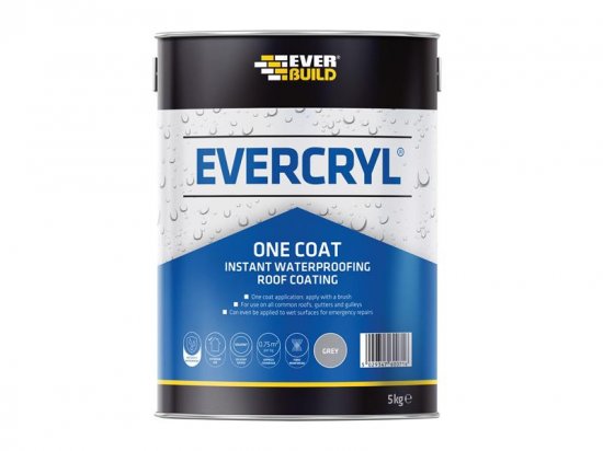 Everbuild EVERCRYL One Coat Grey 5kg