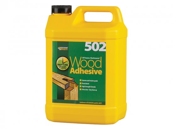 Everbuild 502 All Purpose Weatherproof Wood Adhesive 5 litre