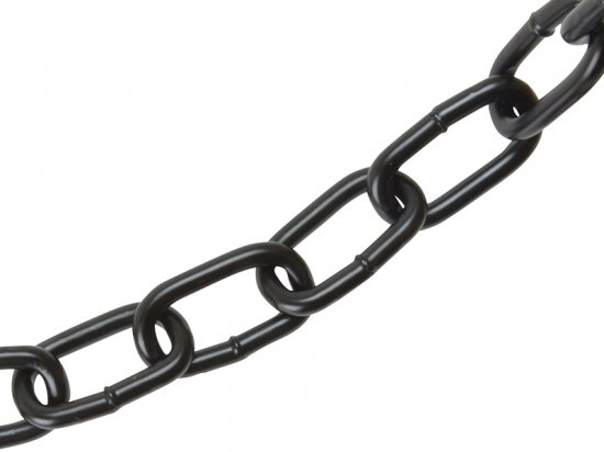 Faithfull Black Japanned Chain 6mm x 10m Box - Max. Load 250kg