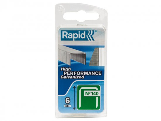 Rapid 140/6NB 6mm Galvanised Staples (Narrow Box 970)