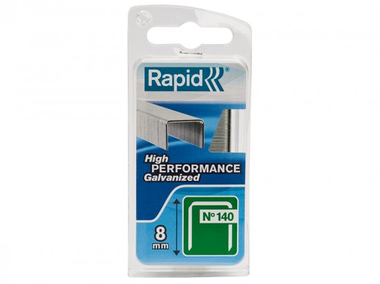 Rapid 140/8NB 8mm Galvanised Staples (Narrow Box 970)