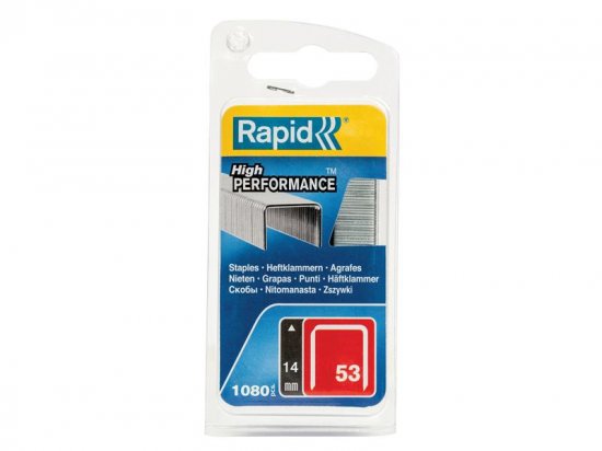 Rapid 53/14B 14mm Galvanised Staples (Pack of 1080)