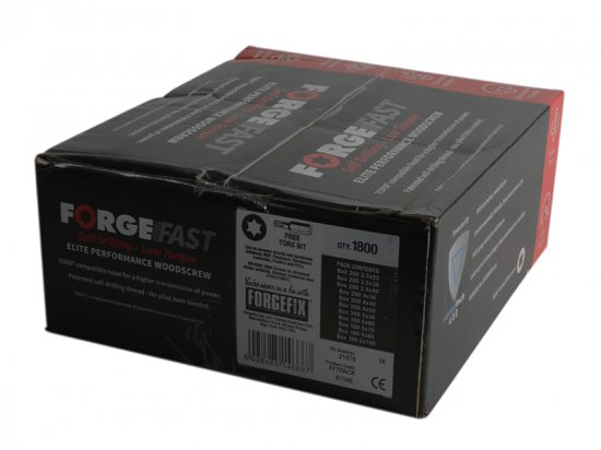 ForgeFix ForgeFast Torx Compatible Wood Screw (Pack of 1800)