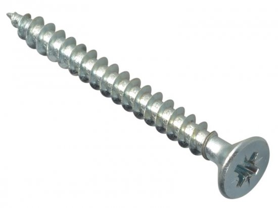 ForgeFix Multi-Purpose Pozi Compatible Screw CSK ST ZP 5 x 50mm (Box of 200)