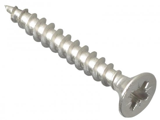 ForgeFix Multi-Purpose Pozi Compatible Screw CSK ST S/Steel 4.0 x 30mm (Box of 200)