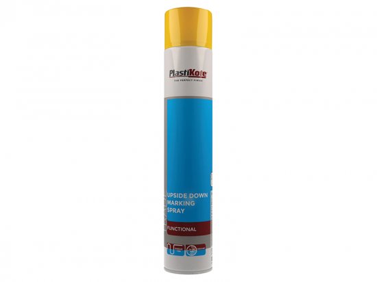 PlastiKote Trade Upside Down Marking Spray Paint Yellow 750ml