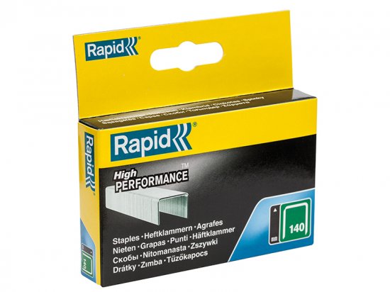 Rapid 140/14 14mm Galvanised Staples (Box 2000)