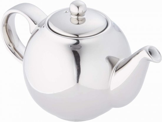 London Pottery Globe Teapot 2 Cup - Silver Finish