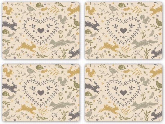 Cooksmart Woodland Set of 4 Placemats