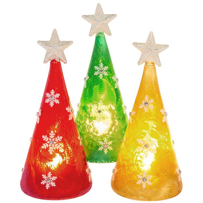 Shudehill Giftware Frosted LED Tree Small - Assorted at Barnitts Online ...
