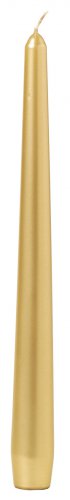 Bolsius Tapered Candle Gold 25cm x 2.5cm