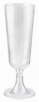 All Seasons Tableware 8pk Clear Plastic Champagne Glasses