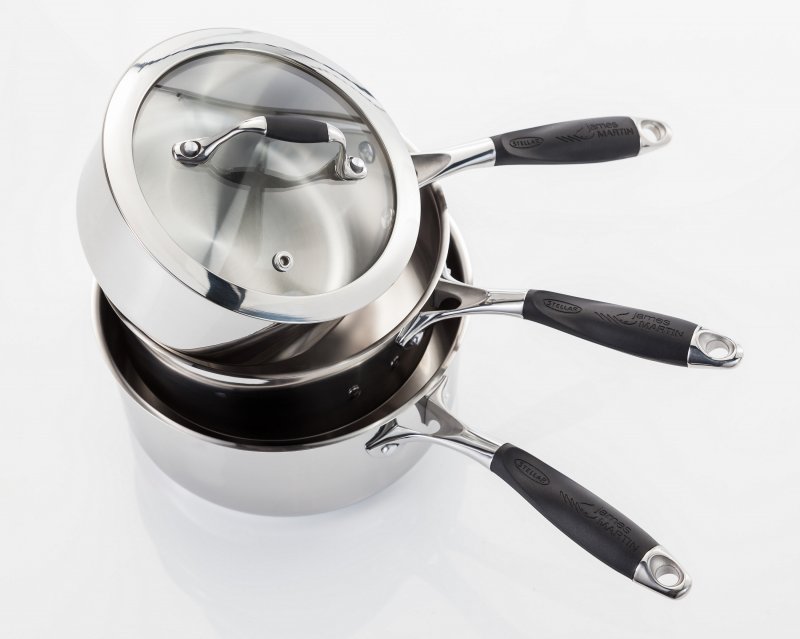 Stellar James Martin 3 Piece Saucepan Set at Barnitts Online Store, UK ...