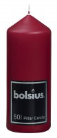 bolsius 50 hour pillar candle 148 x 58mm - wine red