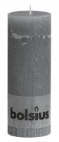 bolsius pillar candle 190 x 68mm - light grey