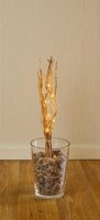 Premier Decorations 40cm Gold Twigs with 16 Warm White LED