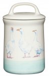 Apple Farm Ceramic Geese Sugar Storage Jar