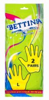 Arix Bettina Gloves, Latex, Yellow, L (Pack of 2)